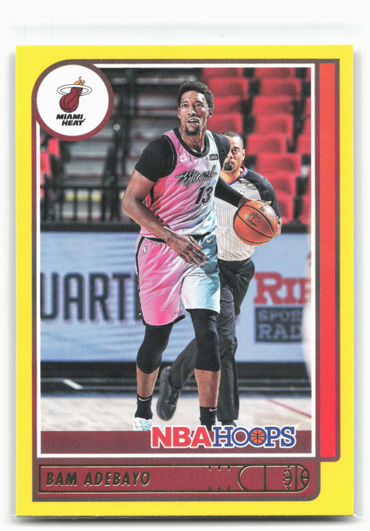 2021-22 Hoops #20 Bam Adebayo Yellow