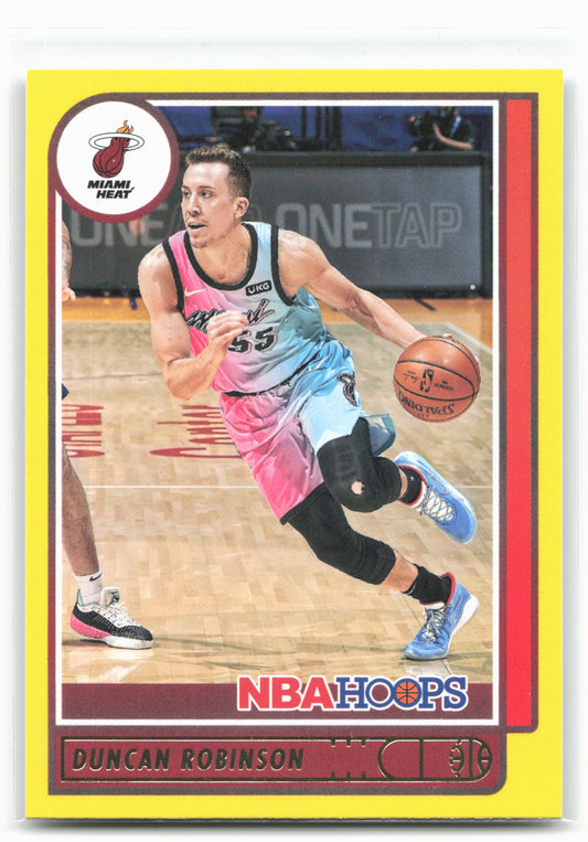 2021-22 Hoops #30 Duncan Robinson Yellow