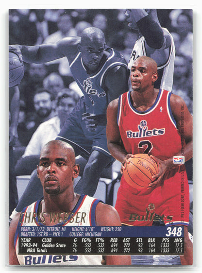 1994-95 Ultra #348 Chris Webber