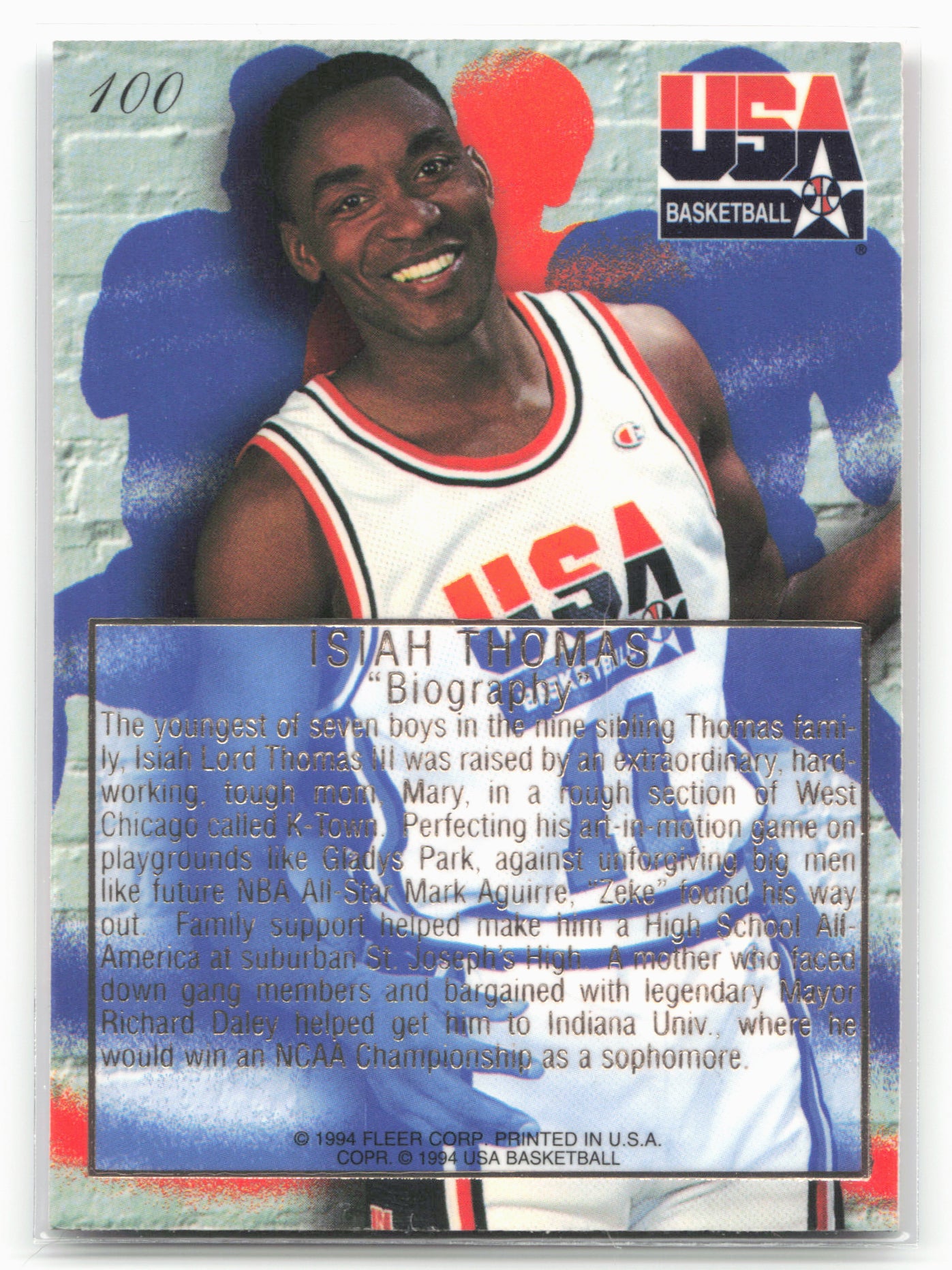 1994 Flair USA #100 Isiah Thomas