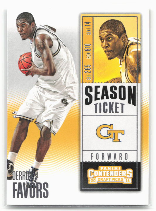 2016 Panini Contenders Draft Picks #27 Derrick Favors