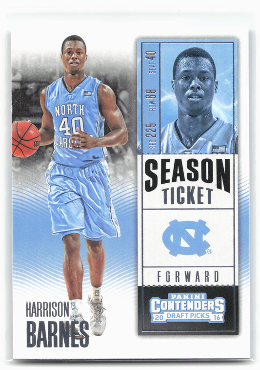 2016 Panini Contenders Draft Picks #35 Harrison Barnes