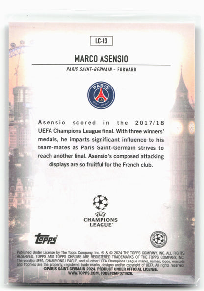 2023-24 Topps Chrome UEFA Club Competitions #LC-13 Marco Asensio London Calling