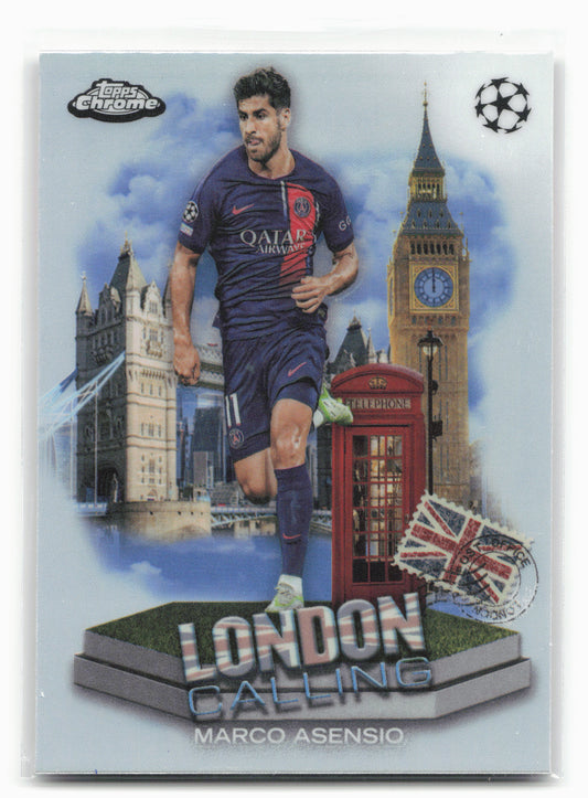 2023-24 Topps Chrome UEFA Club Competitions #LC-13 Marco Asensio London Calling