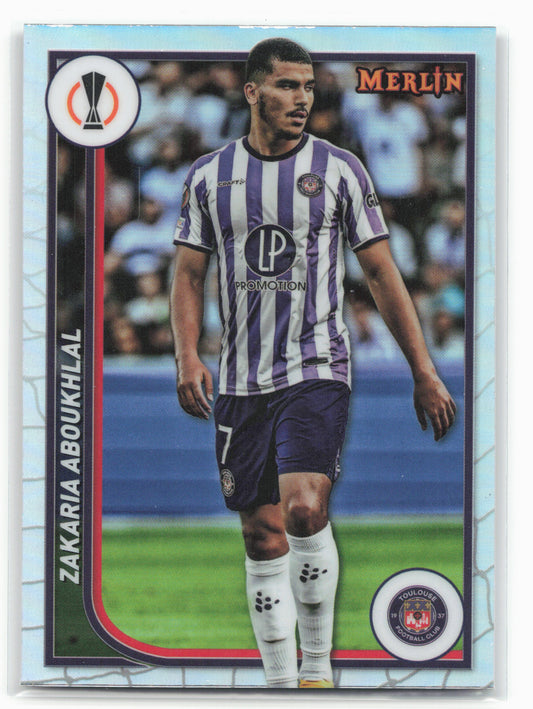 2023-24 Merlin UEFA Club Competitions #132 Zakaria Aboukhlal Refractor