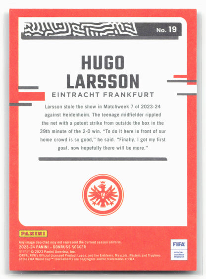 2023-24 Donruss #19 Hugo Larsson The Rookies