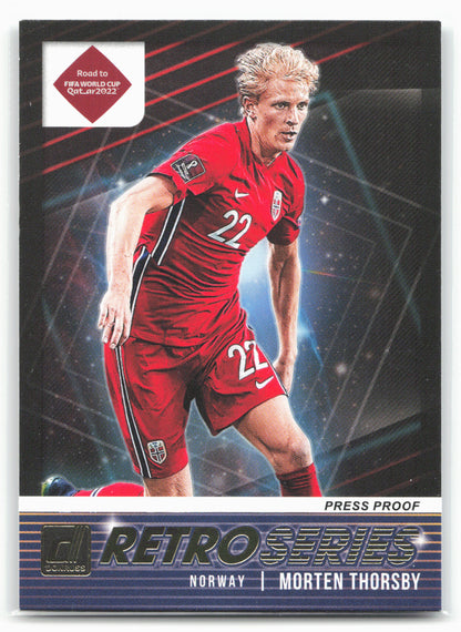 2021-22 Donruss #1 Morten Thorsby Retro Series Press Proof