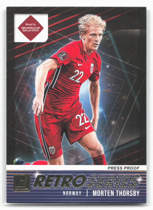 2021-22 Donruss #1 Morten Thorsby Retro Series Press Proof