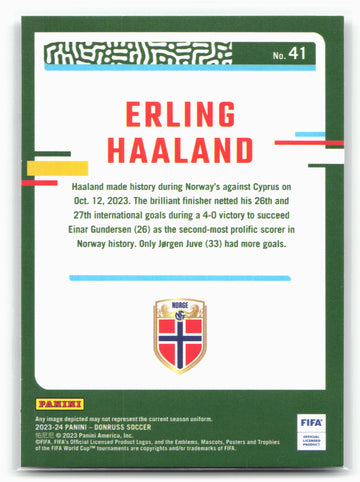 2023-24 Donruss #41 Erling Haaland Silver