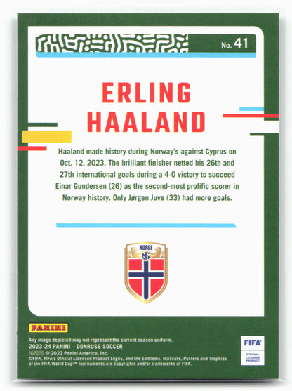 2023-24 Donruss #41 Erling Haaland Silver