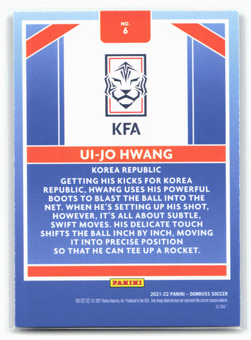 
2021-22 Donruss #6 Ui-jo Hwang Craftsmen Press Proof