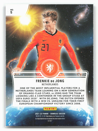 2021-22 Donruss #5 Frenkie de Jong Zero Gravity Press Proof