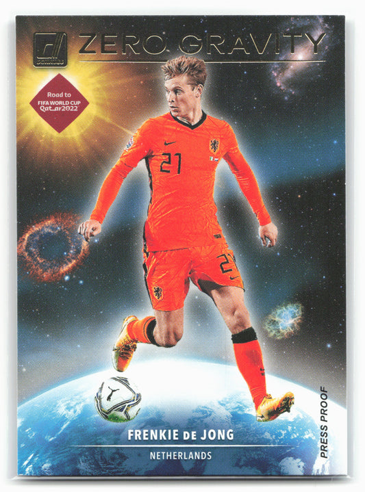 2021-22 Donruss #5 Frenkie de Jong Zero Gravity Press Proof