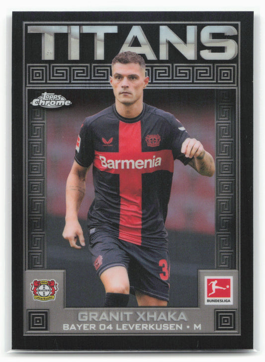 2023-24 Topps Chrome Bundesliga #TI-7 Granit Xhaka Titans Titanium