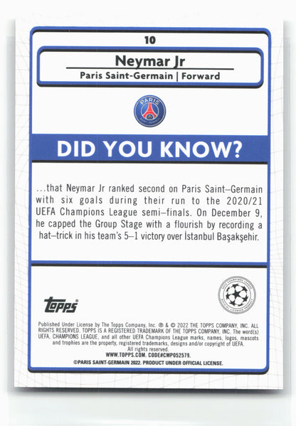 2021-22 Merlin UEFA Champions League #10 Neymar Jr