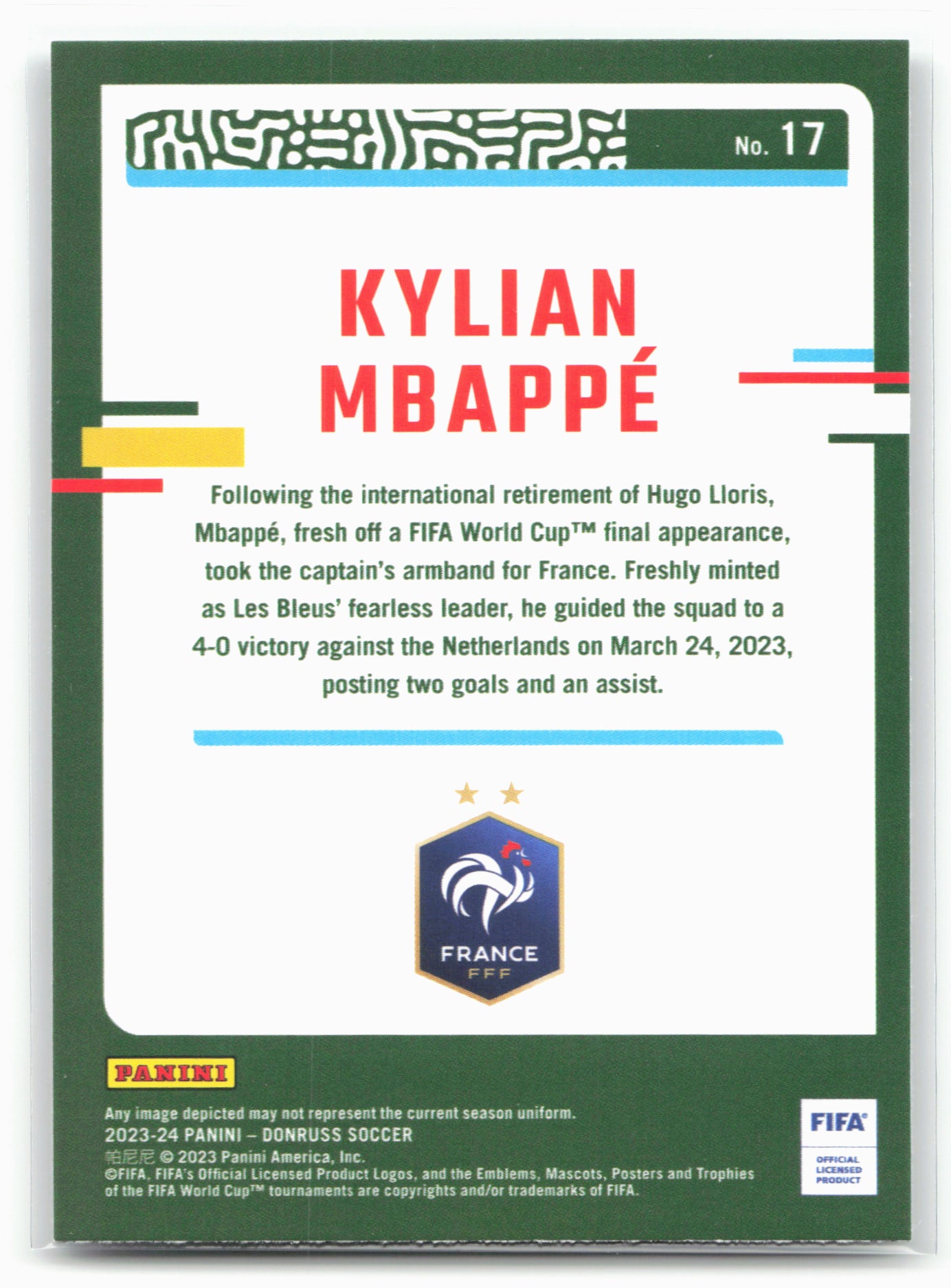 2023-24 Donruss #17 Kylian Mbappé Silver