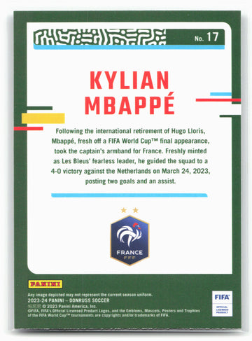 
2023-24 Donruss #17 Kylian Mbappé Silver