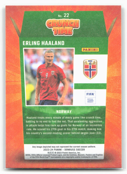 2023-24 Donruss #22 Erling Haaland Crunch Time 27439