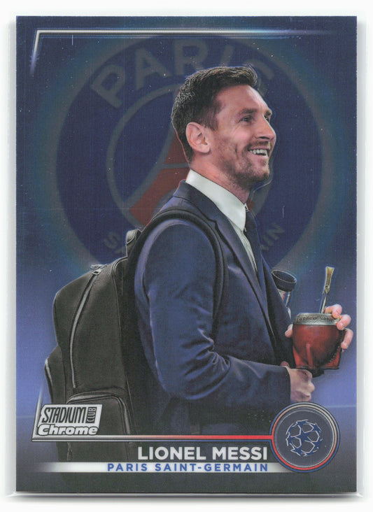 2022-23 Stadium Club Chrome UEFA Club Competitions #80 Lionel Messi 27442