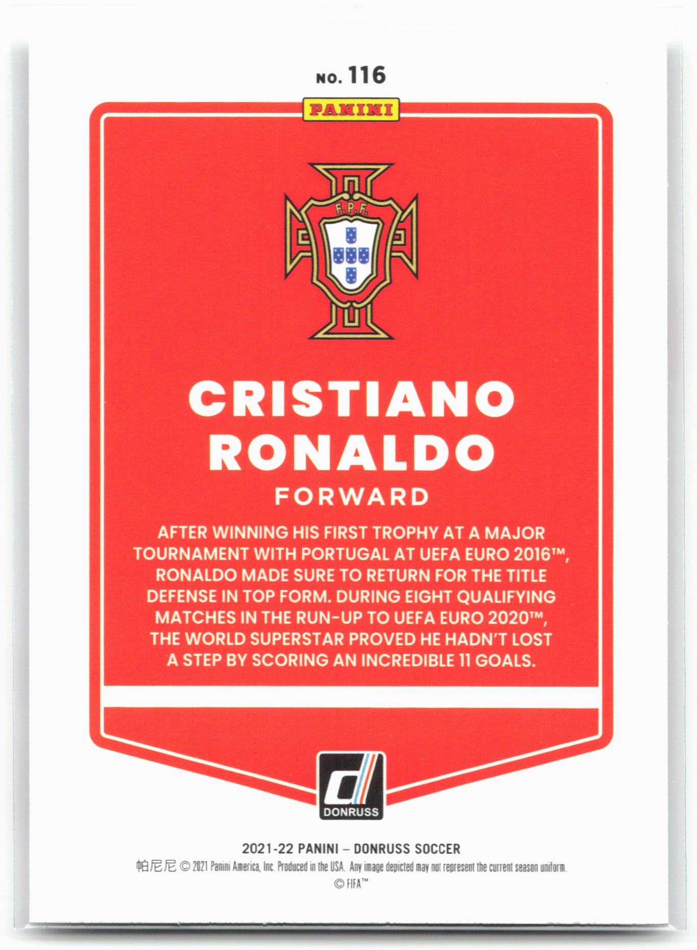 2021-22 Donruss #116 Cristiano Ronaldo 27447