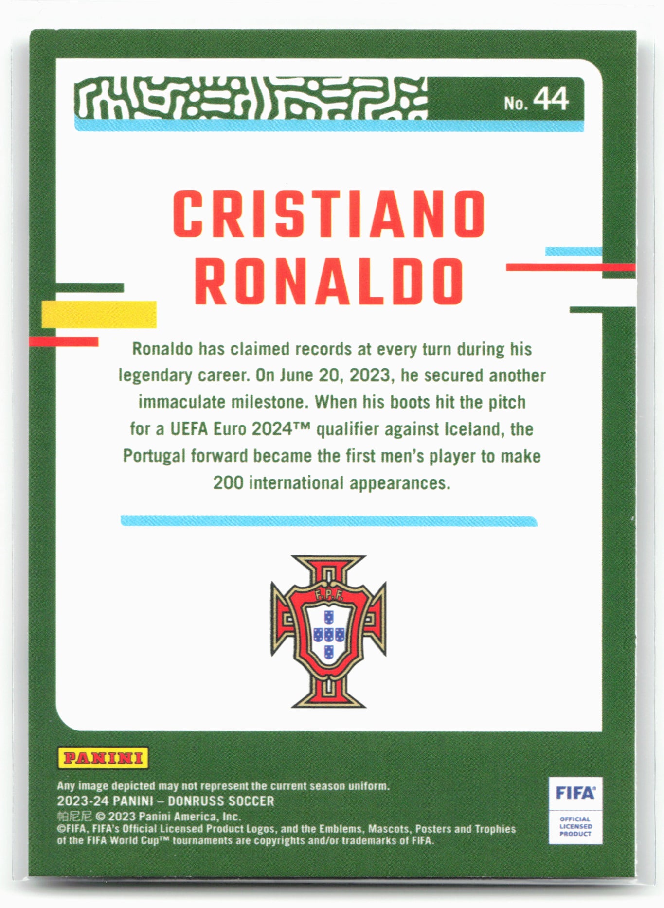 2023-24 Donruss #44 Cristiano Ronaldo 27448