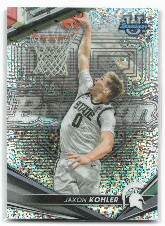 2022-23 Bowman University Best #36 Jaxon Kohler Speckle Refractors