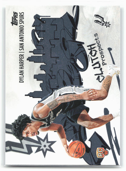 2025-26 Topps #CC-2 Dylan Harper Clutch City Prospects 27465