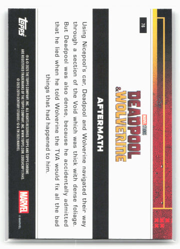 2025 Topps Chrome Marvel Deadpool #76 Aftermath