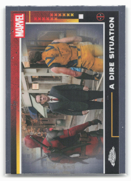 2025 Topps Chrome Marvel Deadpool #92 A Dire Situation