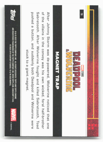 2025 Topps Chrome Marvel Deadpool #70 Magnet Trap