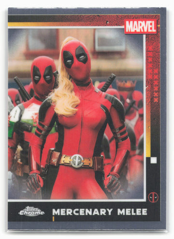 2025 Topps Chrome Marvel Deadpool #94 Mercenary Melee