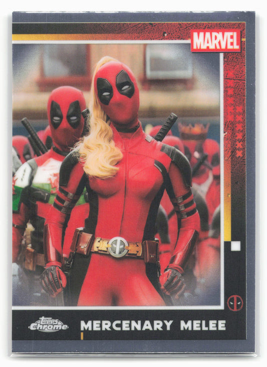 2025 Topps Chrome Marvel Deadpool #94 Mercenary Melee