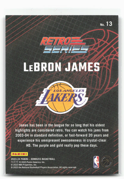 2023-24 Donruss #13 LeBron James Retro Series 27499