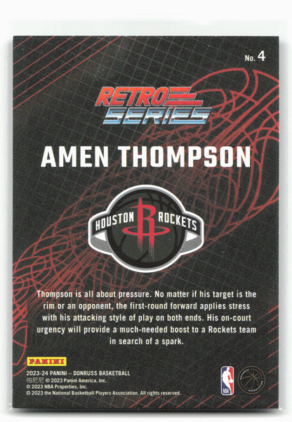 2023-24 Donruss #4 Amen Thompson Retro Series 27500