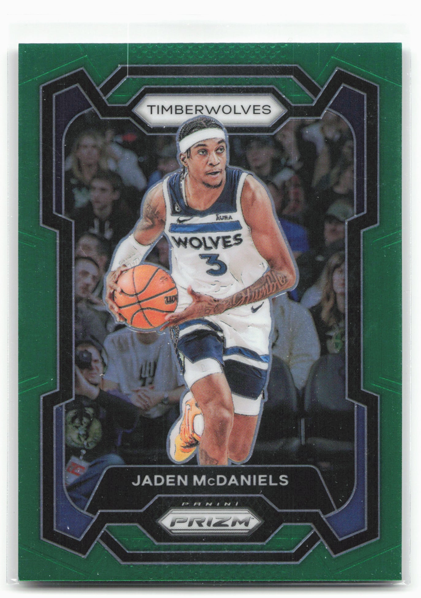 2023-24 Panini Prizm #238 Jaden McDaniels Prizms Green 27501