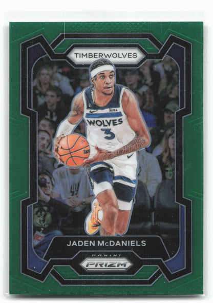 2023-24 Panini Prizm #238 Jaden McDaniels Prizms Green 27501