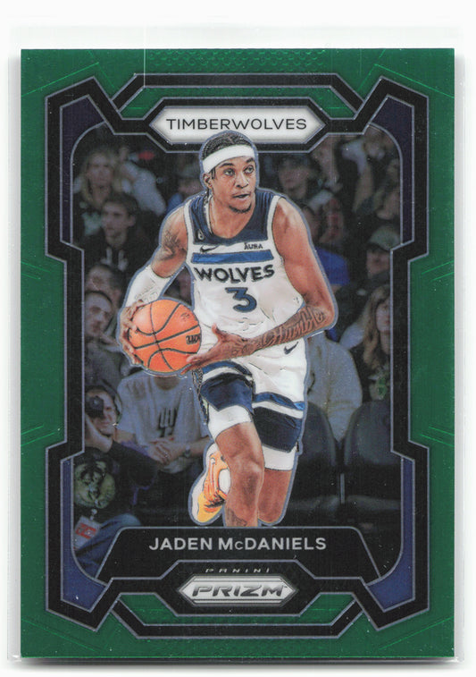 2023-24 Panini Prizm #238 Jaden McDaniels Prizms Green 27501