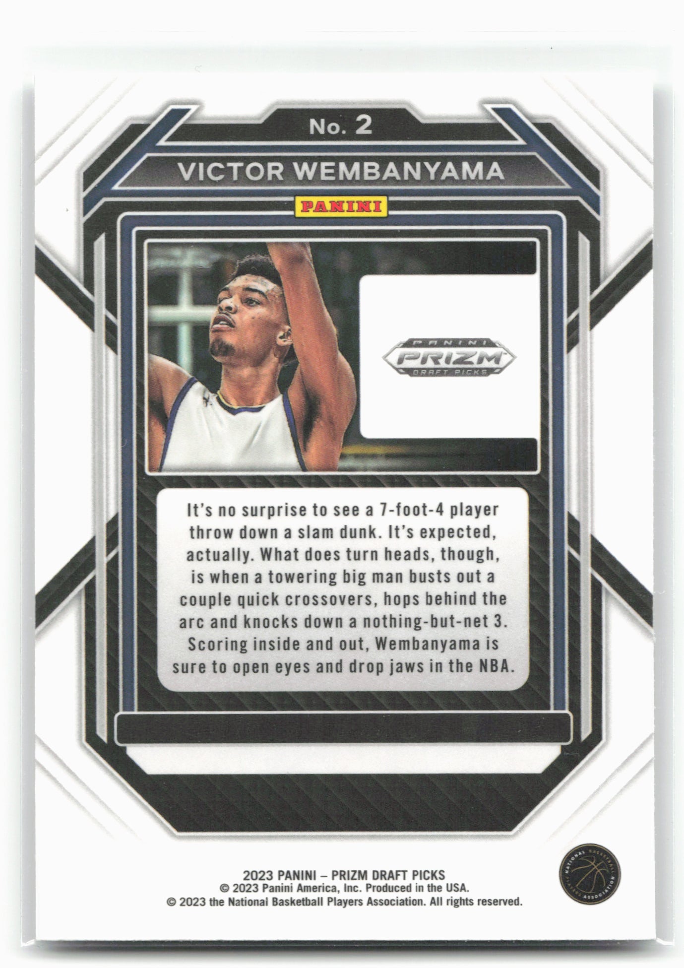 2023 Panini Prizm Draft Picks #2 Victor Wembanyama 27502