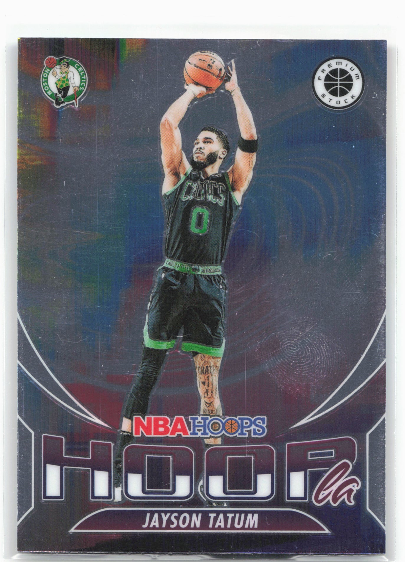 2023-24 Hoops Premium Stock #12 Jayson Tatum Hoopla 27507