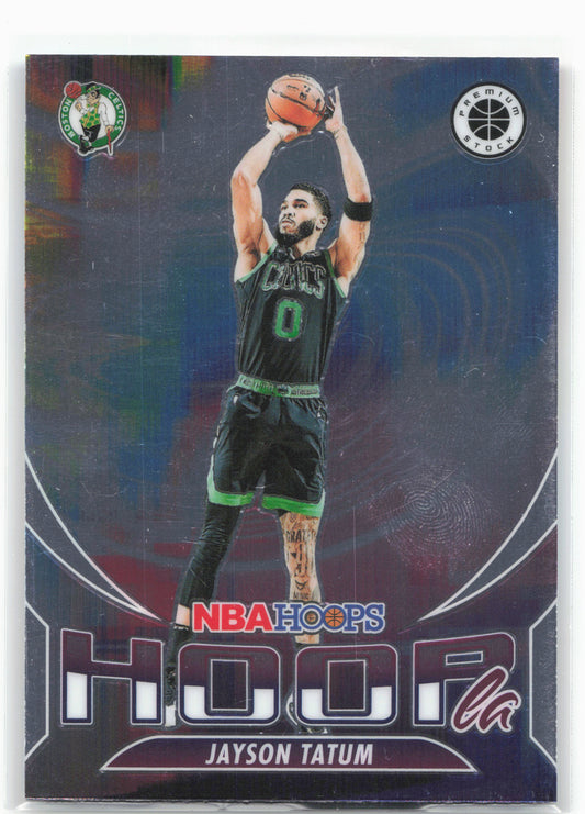 2023-24 Hoops Premium Stock #12 Jayson Tatum Hoopla 27507