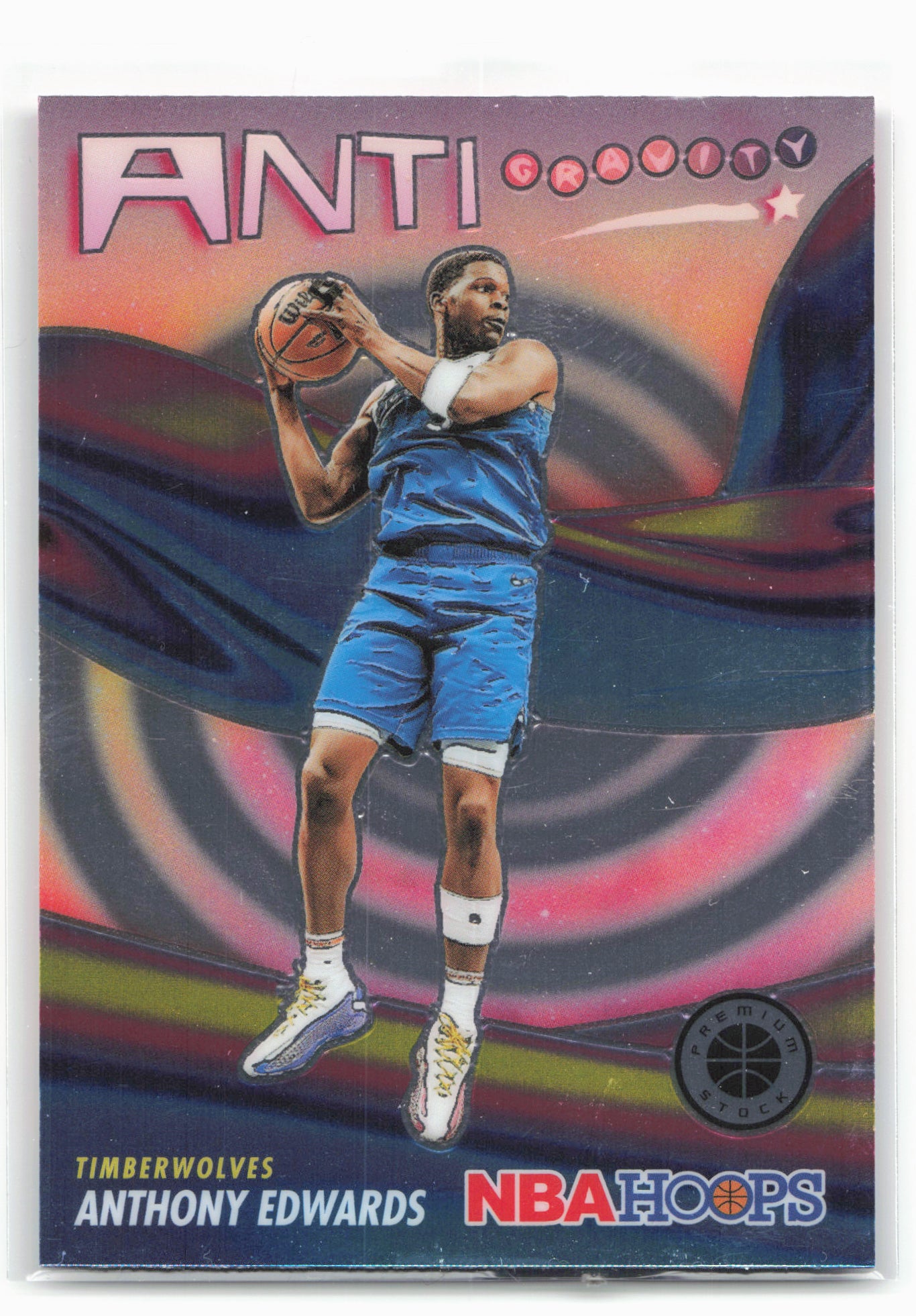 2023-24 Hoops Premium Stock #14 Anthony Edwards Anti Gravity 27509