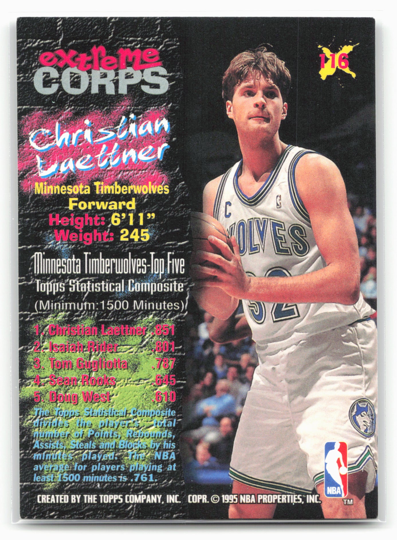 1995-96 Stadium Club #116 Christian Laettner 27522