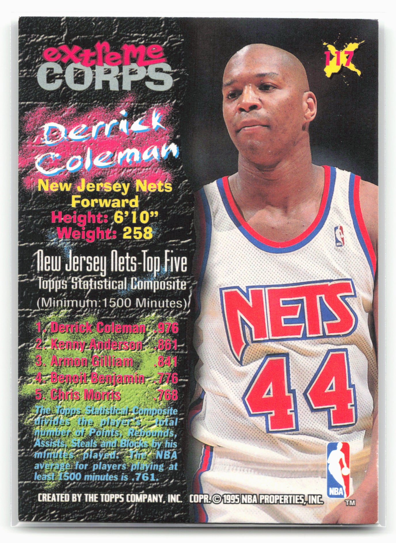 1995-96 Stadium Club #117 Derrick Coleman 27523