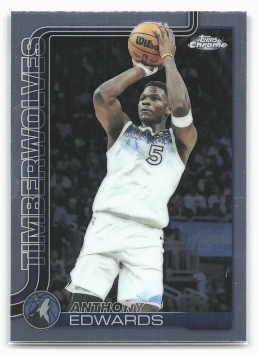 2025-26 Topps Chrome #151 Anthony Edwards 27527
