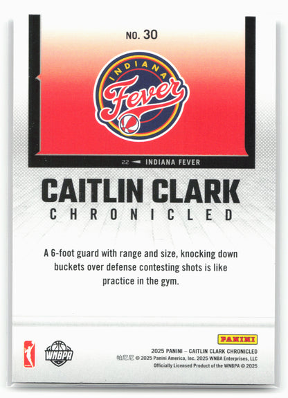 2025 Panini Caitlin Clark Chronicled #30 Caitlin Clark Holo 27531
