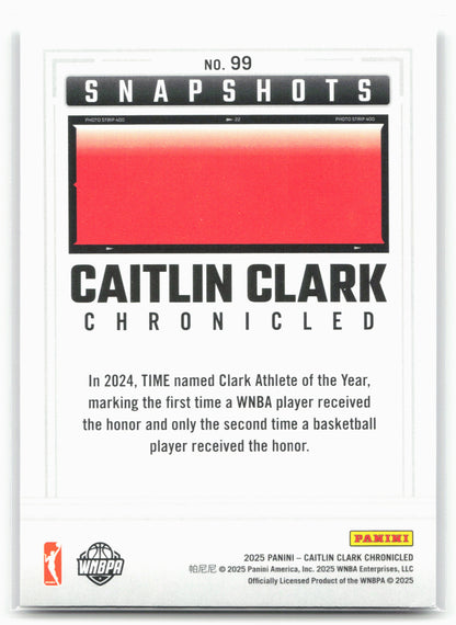 2025 Panini Caitlin Clark Chronicled #99 Caitlin Clark 27534