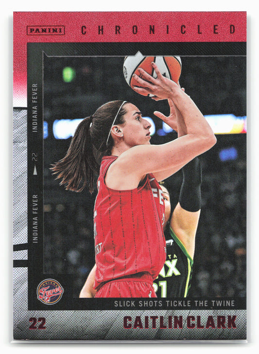 2025 Panini Caitlin Clark Chronicled #45 Caitlin Clark Red Holo 27536