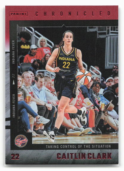 2025 Panini Caitlin Clark Chronicled #53 Caitlin Clark Red Holo 27541