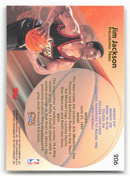 1997-98 Stadium Club #206 Jim Jackson 27554