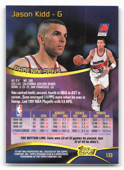 1997-98 Stadium Club #123 Jason Kidd 27561
